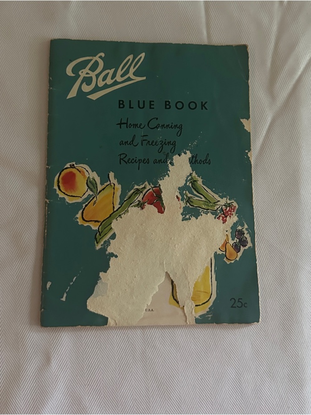 Ball Blue Book Home Canning Cookbook - Teal Cover